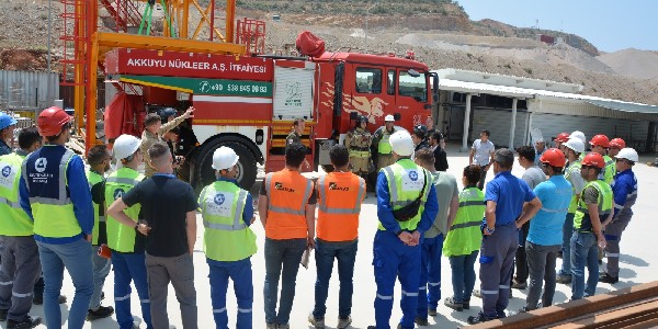 Gönüllü yangın ekibine eğitim verildi