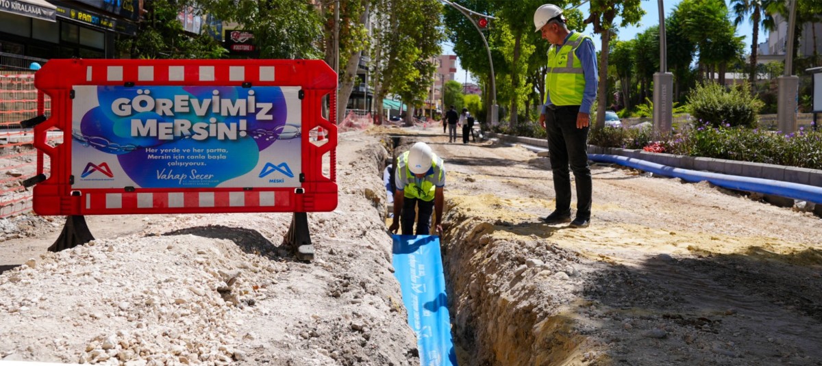 MESKİ, TARSUS’TA İÇMESUYU HATLARINI YENİLİYOR