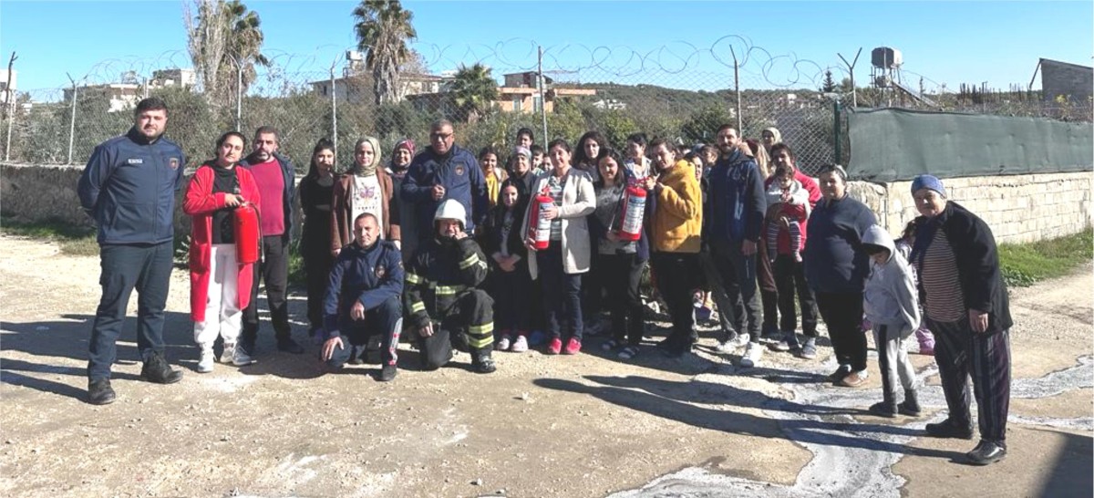 HATAY’DA GÖNÜLLÜ KADINLARA YANGINDAN KORUNMA EĞİTİMİ