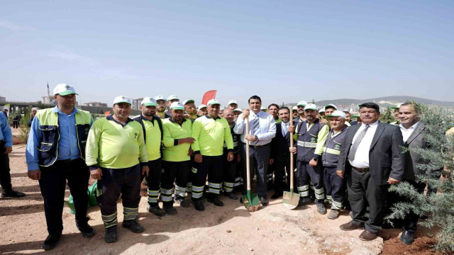 28. Etap Şehitkamil Ormanı’na can suyu verildi