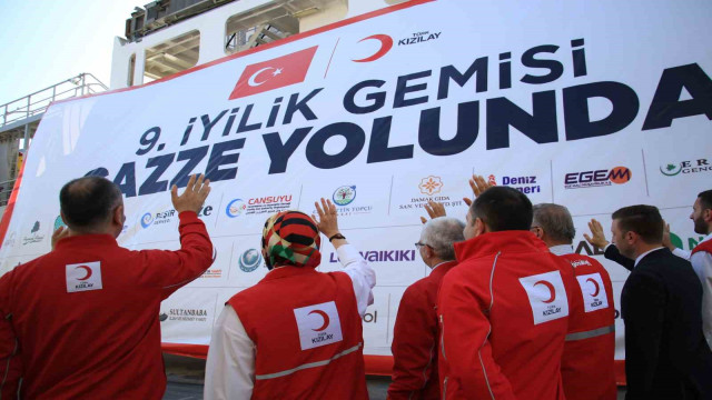 9. ”İyilik Gemisi” Gazze’ye uğurlandı