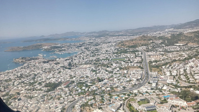 Bodrum’da havadan ceza yağdı