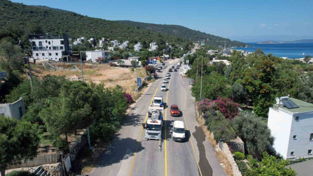 Büyükşehir Bodrum’un yollarını güvenli hale getiriyor