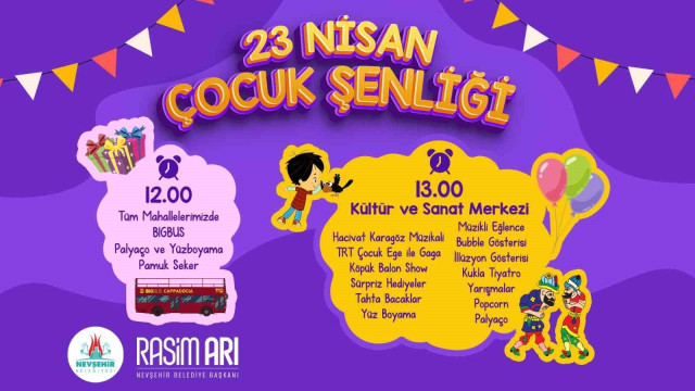 Çocuklara 23 Nisan süprizi