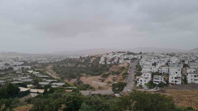 Çöl tozları, Bodrum’a geldi