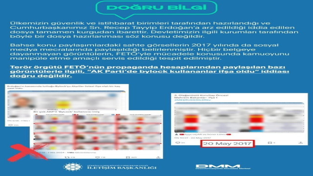 DMM: ”‘AK Parti’de bylock kullananlar ifşa oldu’ iddiası doğru değildir”