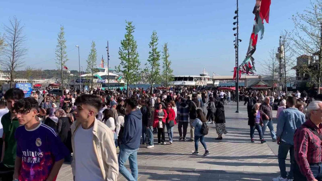 İstanbul’da sahillerde bayram yoğunluğu