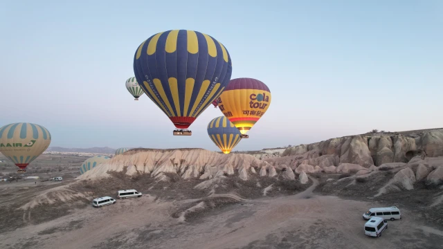 Kapadokya'yı 9 günde 240 bin kişi ziyaret etti