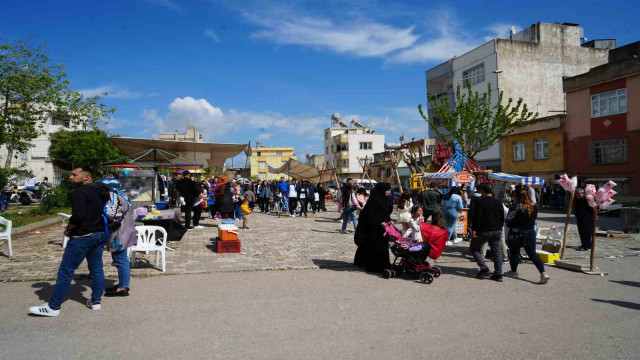 Kilis’te çocuklar bayram yerinde gönüllerince eğlendi