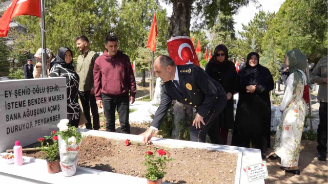 Kırıkkale’de Polis Haftası dolayısıyla şehitlik ziyaret edildi