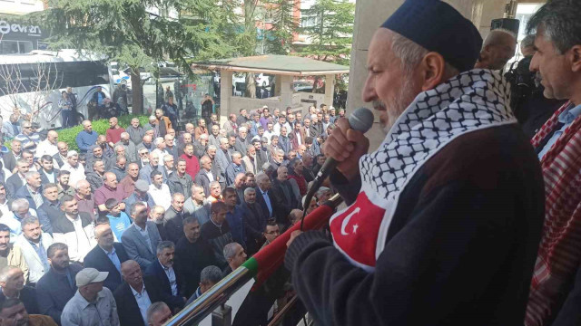 Malatya’da, Filistin’de hayatını kaybedenler için gıyabi cenaze namazı kılındı