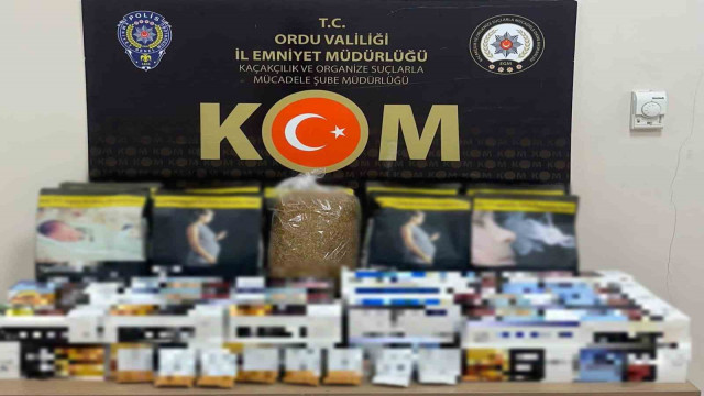 Ordu’da kaçak tütün mamulleri operasyonu