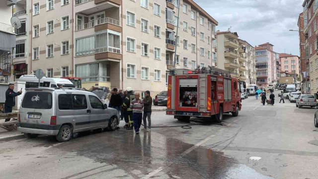 Pazara gitti, döndüğünde aracını yanmış halde buldu