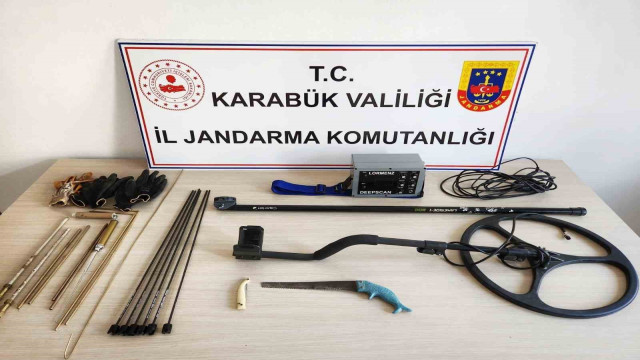 Safranbolu’da kaçak kazı yapanlara suçüstü