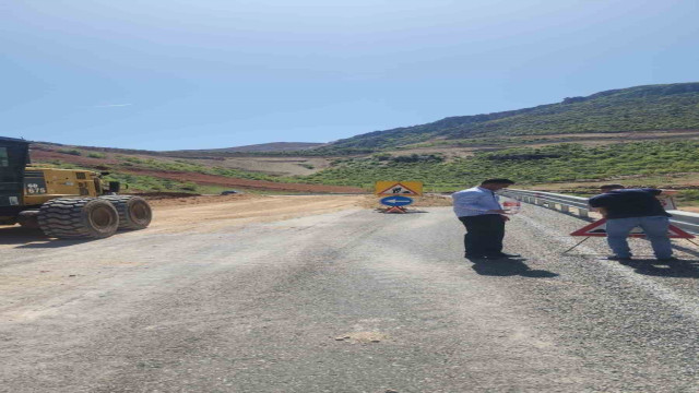 Siirt’te çöken yol trafiğe açıldı