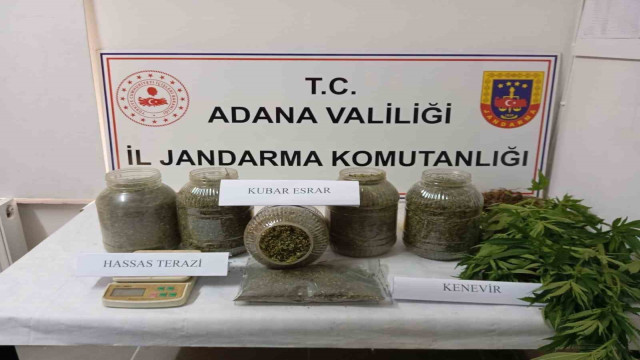 Adana’da bidonlara saklanmış uyuşturucu madde ele geçirildi