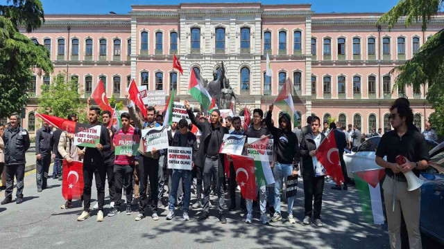 AK Parti İstanbul Gençlik Kolları’ndan Filistin’e destek yürüyüşü