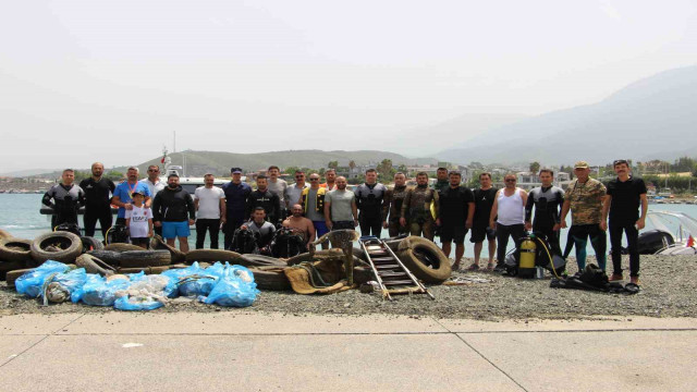 Akdeniz’den balık yerine sandalye, lastik ve merdiven çıktı