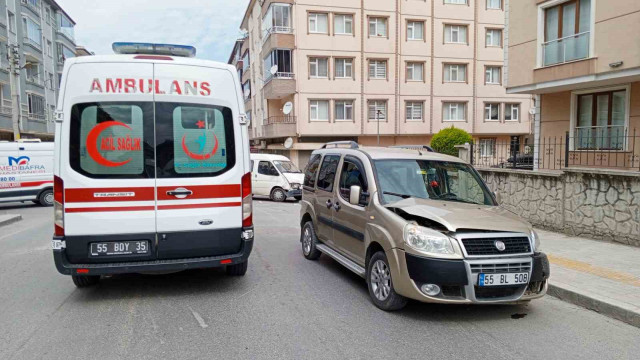 Bafra’da trafik kazası: 2 yaralı