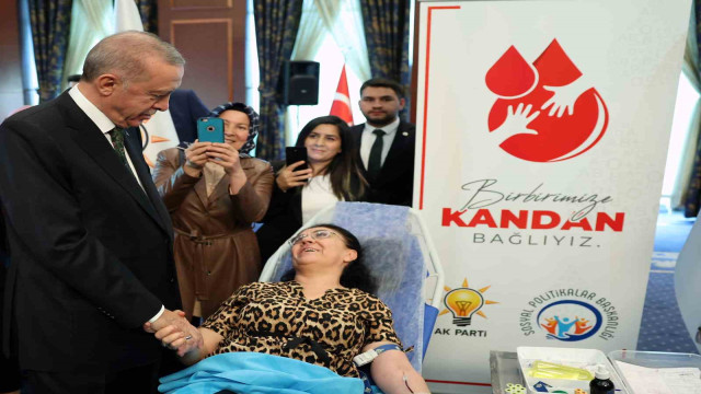 Cumhurbaşkanı Erdoğan ”Kan Ver Hayat Ver” programına katıldı