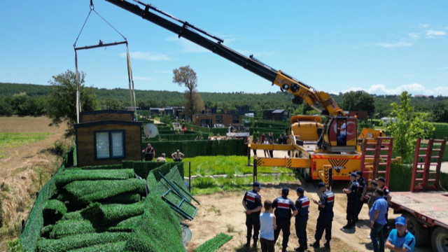 Edirne’de ”tiny house”lar kaldırılıyor