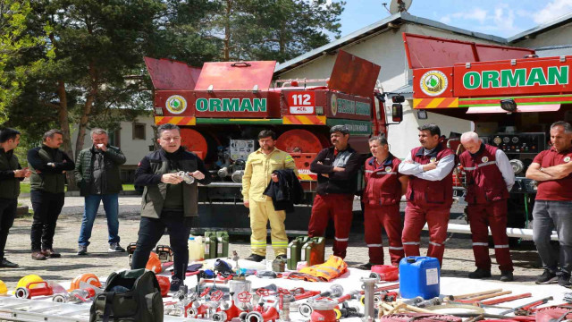 Erzurum’da yangın söndürme timleri hazır