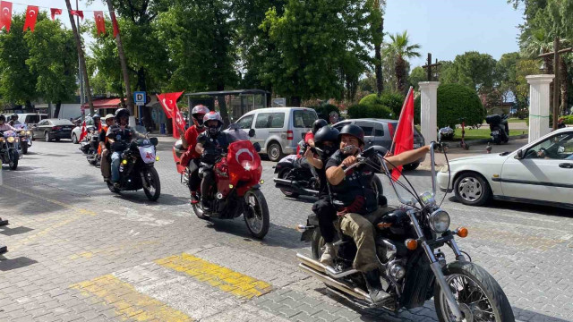 Fethiye’de 19 Mayıs motosiklet konvoyu