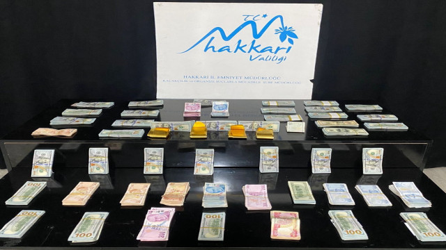 Hakkari’de 358 bin 430 dolar ile 4 kilo kaçak altın ele geçirildi