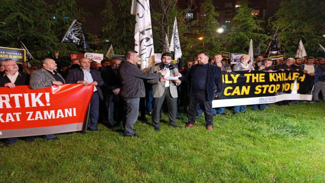 İsrail’in Refah’a saldırısı Ankara’da protesto edildi