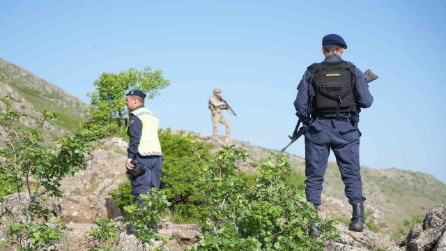 Jandarma ekipleri terörü bitirdikleri dağlarda şimdilerde ters lale nöbeti tutuyor