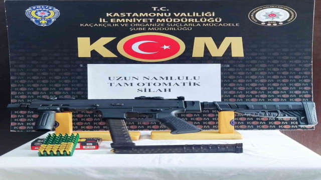 Kastamonu’da tam otomatik silah ele geçirildi: 1 gözaltı