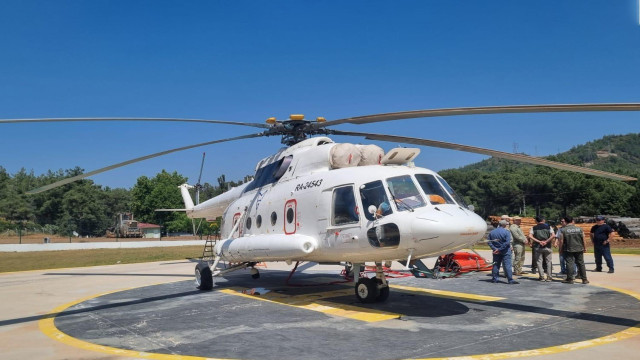 Muğla’da ilk yangın helikopteri göreve başladı