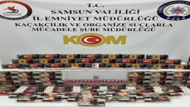 Samsun’da 28 bin 580 adet kaçak makaron ele geçirildi