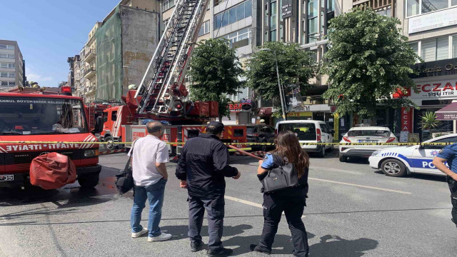 Şişli’de restoranın bacasında çıkan yangın paniğe neden oldu