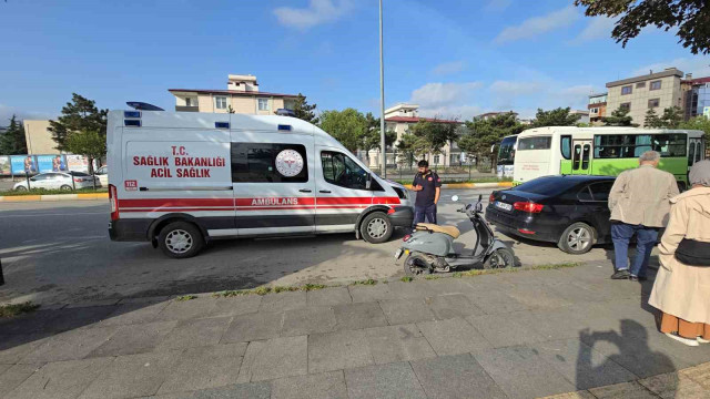 Tokat’ta motosikletin çarptığı yaya yaralandı