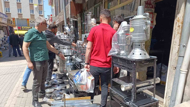 Van’da mangal ve semaver satışları arttı