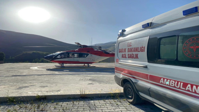 18 yaşındaki genç için helikopter havalandı