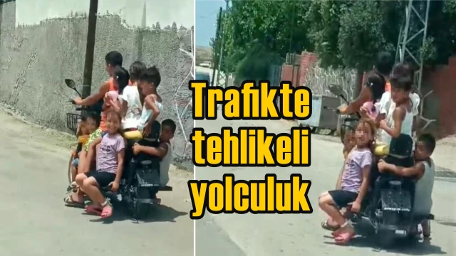 8 ÇOCUK ELEKTRİKLİ MOTOSİKLETLE FİRARDA