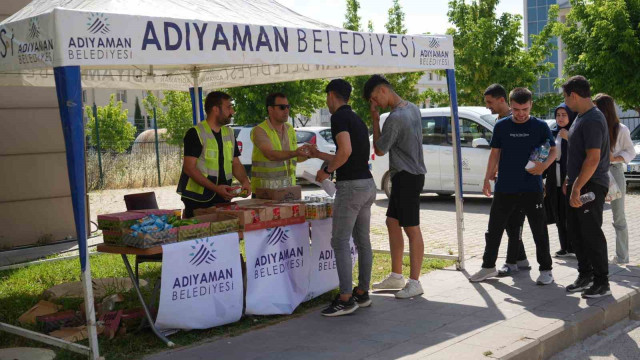 Adıyaman Belediyesi YKS’de öğrencileri yalnız bırakmadı