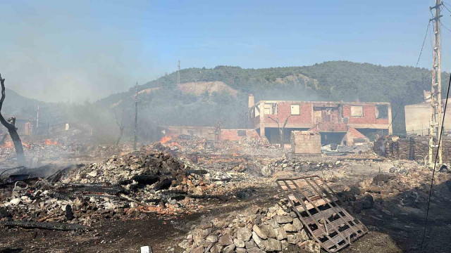 Alevlere teslim olan köyde müdahale sürüyor: 12 ev küle döndü