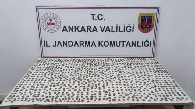 Ankara’da bin 100 adet sikke ele geçirildi