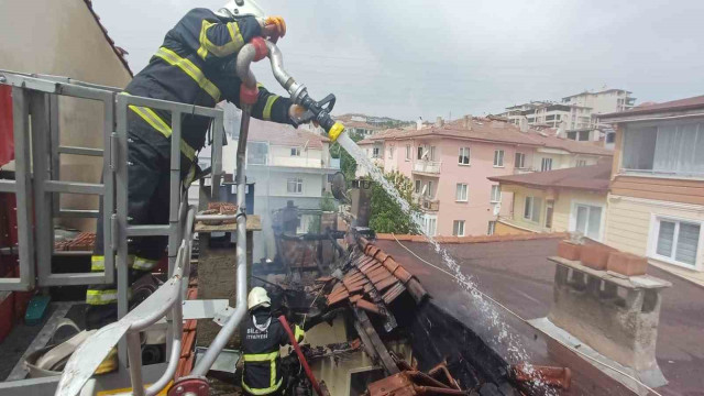 Bilecik’te teras katındaki dairede çıkan yangın korkuttu