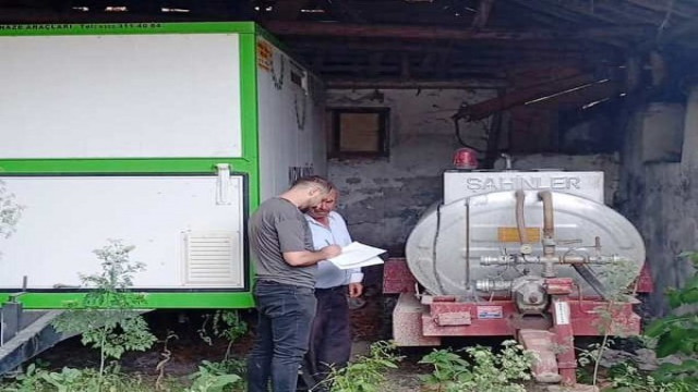 Çavdarhisar’da su tankerlerinin kontrolleri gerçekleştirildi