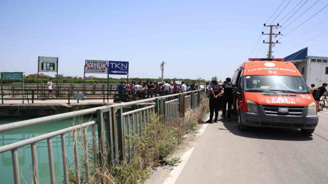 Kanala atlayan karısını kurtarmak isterken suda kayboldu