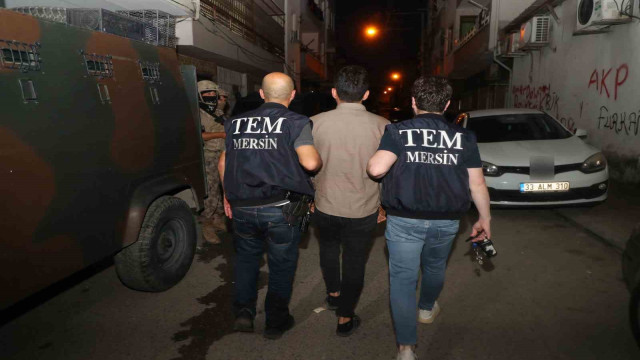 Mersin’de terör operasyonu: 12 gözaltı