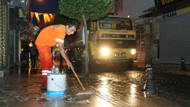 Milas Belediyesi’nden temizlik seferberliği