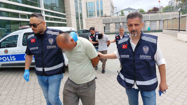 Samsun’da 2 göçmen kaçakçısı polis tarafından yakalandı