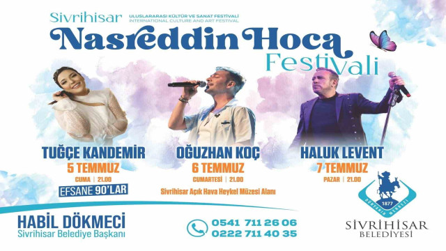 Sivrihisar Uluslararası Nasreddin Hoca Kültür ve Sanat Festivali için hazırlıklar tamamlandı