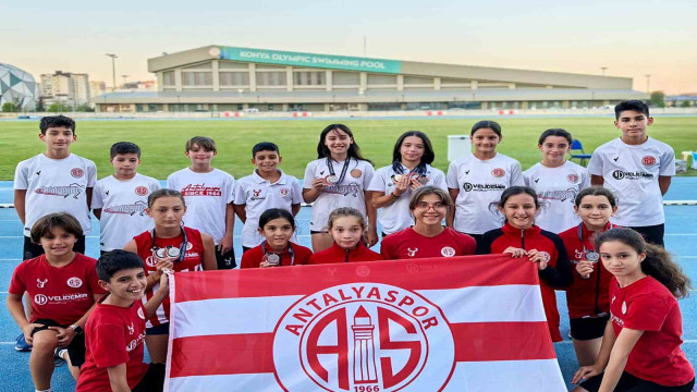 Antalyaspor Atletizm Takımı, Konya’da 10 madalya topladı