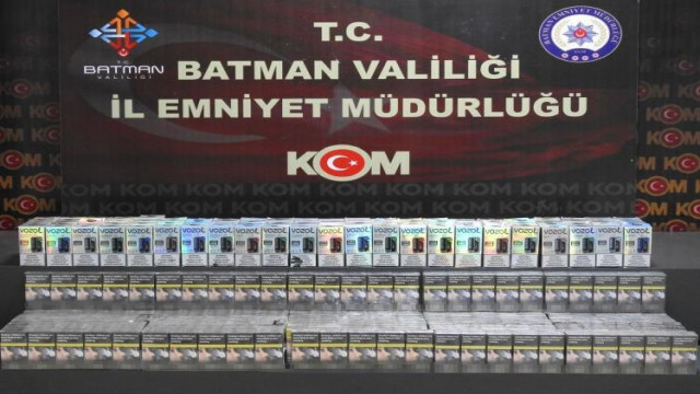 Batman’da gümrük kaçağı sigaralar ele geçirildi: 2 gözaltı